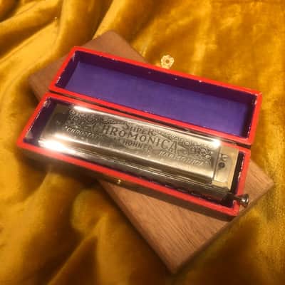 Hohner Chromatic Harmonica  (almost 100yrs old) image 4
