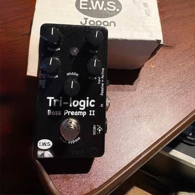 E.W.S. Tri-logic Bass Preamp II With Original Box- Clean, Powerful 3-Band EQ image 1