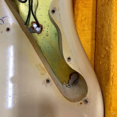 Fender Jazzmaster 1965 Electric Guitar Vintage Rare Olympic White image 14