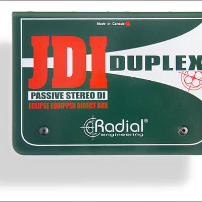 Radial Engineering JDI Duplex Passive 2-Channel Dual Stereo DI Direct  Box image 1