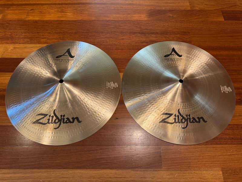 Zildjian 14" A Series New Beat Hi-Hat Cymbals (Pair) 2013 - Present - Traditional image 1