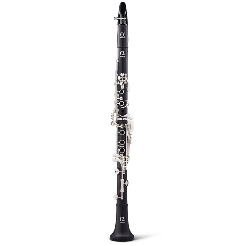 Backun Alpha Premium Synthetic Student A Clarinet with Removable Eb Key - Silver Plated image 1