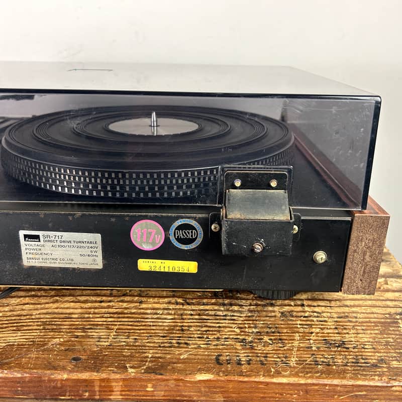 Sansui SR-717 Direct Drive Phono Turntable 1970's | Reverb