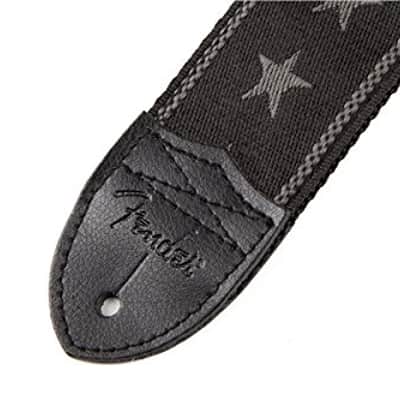 Genuine Fender 2" Wide, Nylon Adjustable Black Guitar Strap, Stars & Stripes image 6