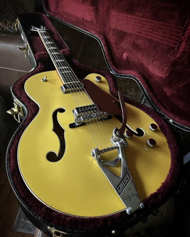 Celebrity Owned - Peter Green’s Gretsch Guitar- Bamboo/Lavender with paperwork and provenance RARE Collector Opportunity image 1