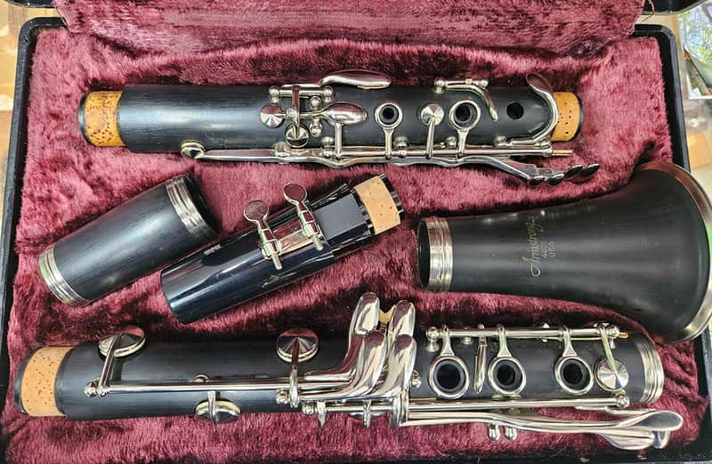 Armstrong 4001 Clarinet – Made in USA – Fully Serviced – Very Good + New Mouthpiece Setup image 1
