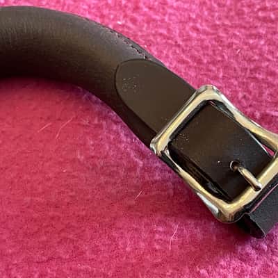 Leather BROWN buckle handle for Gibson case Guild Gretsch TKL Les Paul L5 es 275 SG Flying V / replaces figure 8 handle image 5
