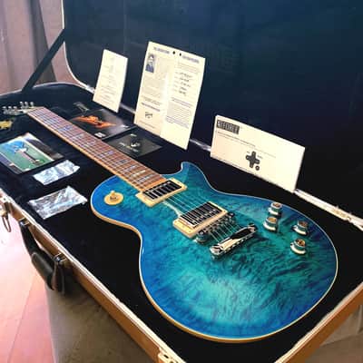 WOW! Rare Book Matched 2015 Gibson Les Paul Standard Premium Quilt Ocean Water Candy AAA Hand Selected Abalone Inlays VIDEO! image 4