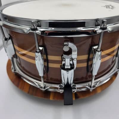 Gretsch Walnut 6.5x14" Snare Drum - Walnut with Maple Inlay image 2