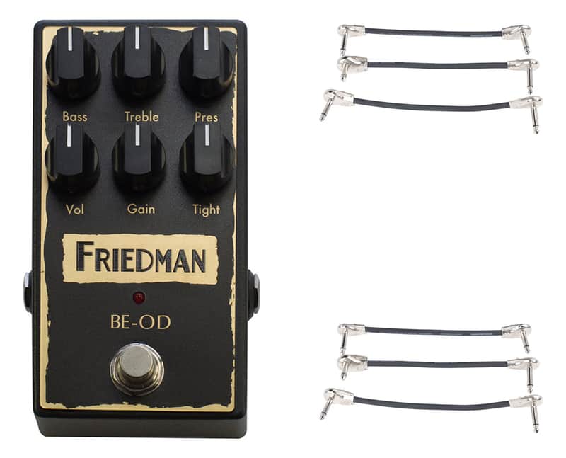 Friedman BE-OD Overdrive + 2x Gator Patch Cable 3 Pack image 1