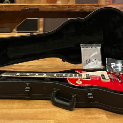 2021 Gibson Les Paul Classic HH Electric Guitar in Transparent Red w/ Gibson OHSC image 2