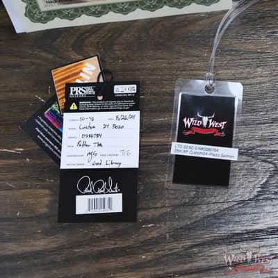 PRS Wild West Guitars 25th Anniversary Limited Run Wood Library Artist Package Custom 24 Piezo Salmon (Private Stock Color) 8.40 LBS (US Only / No International Shipping) image 13