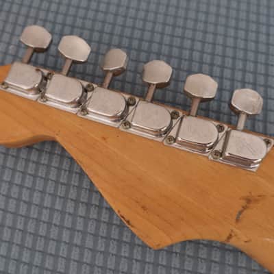 Vintage 1980s 1982 Fender USA Guitar Neck Stratocaster Natural 4-Bolt F-Series CBS Dan Smith Project Neck No Frets Poor Shape 1981 1983 1984 image 11