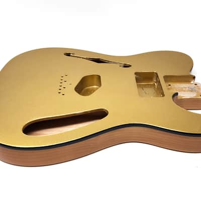 Brio 69 T-Style Thinline Alder Top Bound Metallic Gold Top H/S image 5