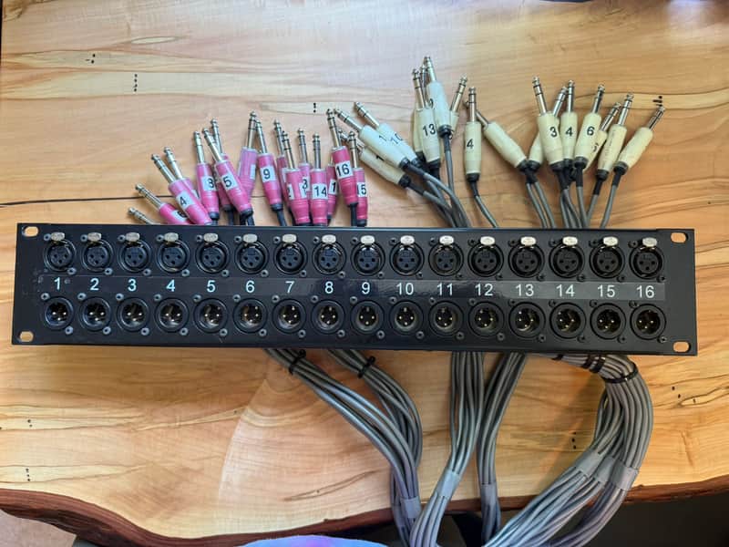 2U XLR Patch Panel – 32-Point Neutrik XLR to Balanced TRS Fanout image 1