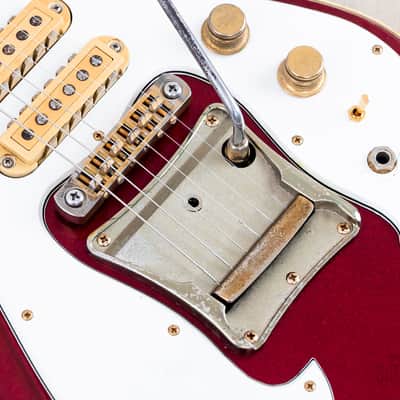 1982 Guyatone Sharp 5 LG-1200 Vintage Guitar Metallic Red, Sharp Five image 8