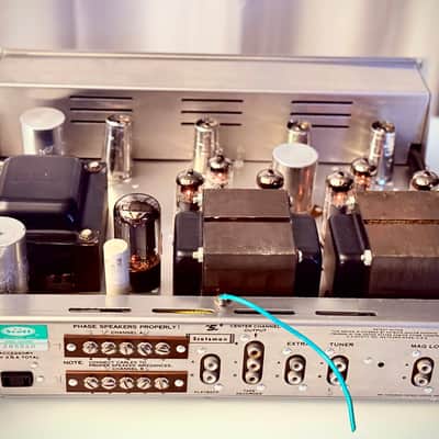 🎶✨ H.H. Scott 222D/222-D Tube Integrated Amplifier w/ Wood Case — Serviced EL84 / 7189 Vintage Hi-Fi image 21