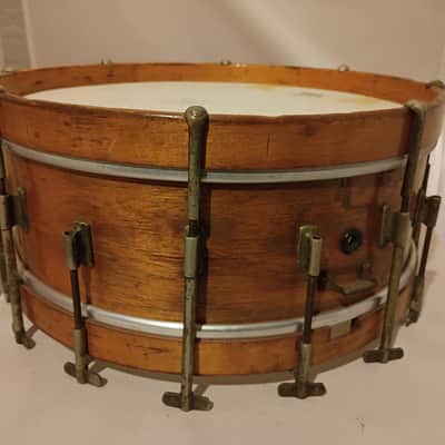 Leedy Rare early parallel strainder snare drum single tension 1910s Bild 18