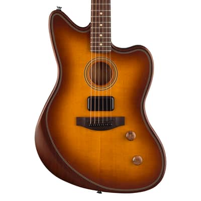 Used Fender Acoustasonic Jazzmaster Acoustic-Electric Guitar - Honey Burst image 1