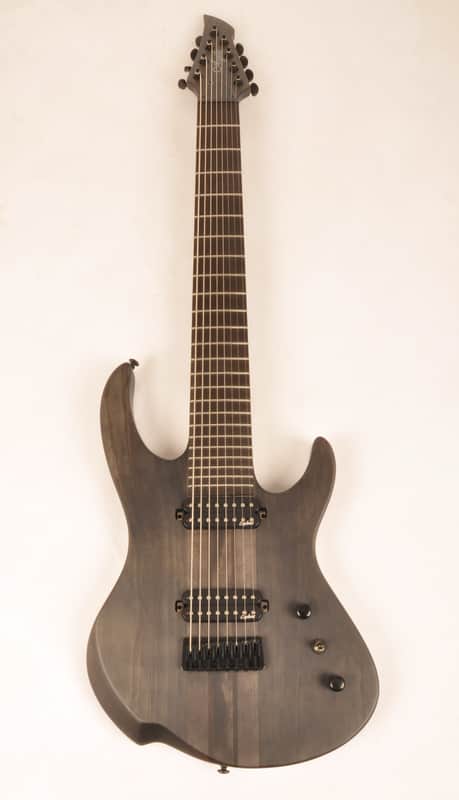 Agile 8 String 28 5/8" Scale Intrepid Pro 828 EB CP Charcoal Electric Guitar image 1