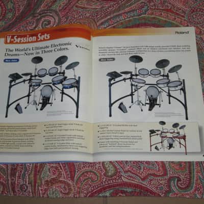 very litely handled genuine Roland / Boss 2002 New Product Catalog Vol. 1 (January 2002) - features 24 products - color, semi gloss sheen, thin quality paper, 44 Total Pages from Front Outer Cover to Back Outer Cover, L: 11" x W: 8 & 3/8" printed in Japan image 12