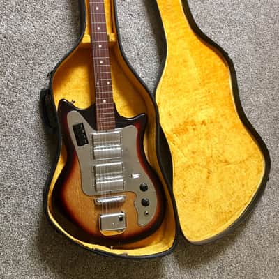 RARE Melody Plus RD4V 1965 4 Pickup Sunburst Vintage Solid Body Electric Guitar image 2