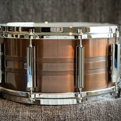 80's MIJ Tama Seamless copper snare 14"x6.5" image 2