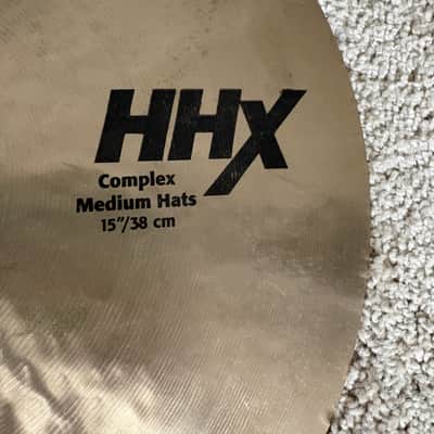 Sabian 15" HHX Complex Medium Hi-Hat Cymbals (Pair) 2019 - Present - Natural image 3