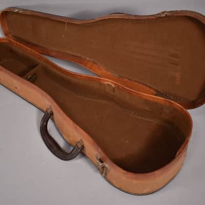 c. 1950's Geib Soprano Ukulele Soft Shell Case Brown image 8