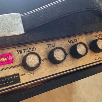 Vintage 60's Lafayette/Univox Tube Amp 99-9141WX Tremolo Reverb 8" Speaker image 3