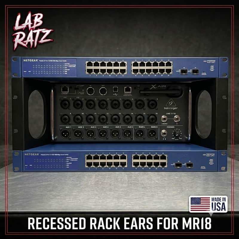 Recessed Rack Ears for Midas MR18 image 1