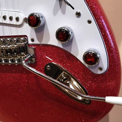 Custom Designed & Crafted Strat Style Big Flake Metallic Champagne Sparkle-Serial #079 2025 image 3