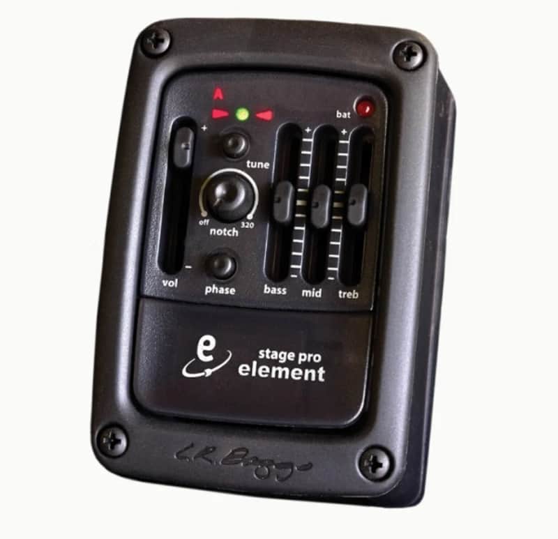 LR Baggs STAGEPRO Element, Side Mounted Preamp/EQ with Element Pickup image 1