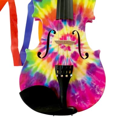 Tie Dye Violin Outfit 1/4 w crystal fine tuners image 1