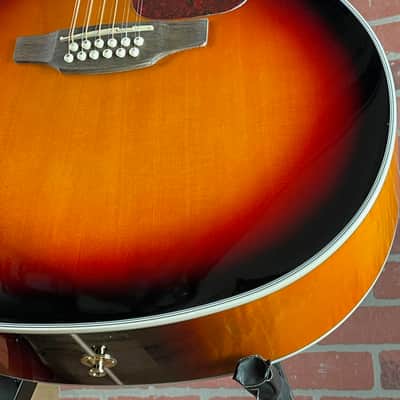 Takamine GJ72CE-12BSB 12-string Acoustic-electric Guitar - Brown Sunburst image 4
