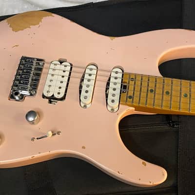 NEW! Charvel Pro-Mod Signature Rick Graham DK24 2PT CM Worn Shell Pink - Foam Core Case - Authorized Dealer image 1