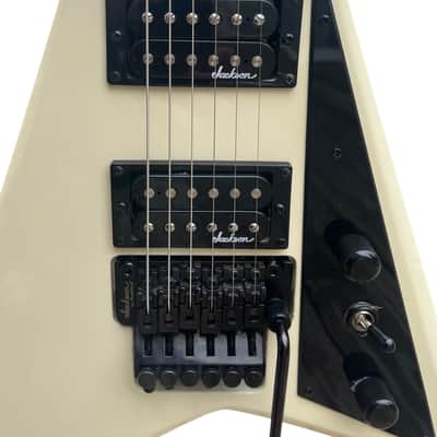 Jackson JS32 Ivory Randy Rhoads Electric Guitar Amaranth Fretboard, w/Floyd Rose image 4
