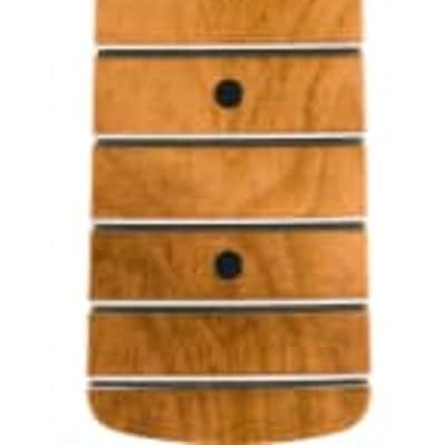 Fender Roasted Maple Jazz Bass Neck, 20 Medium Jumbo Frets, 9.5", Maple, C Shape image 5