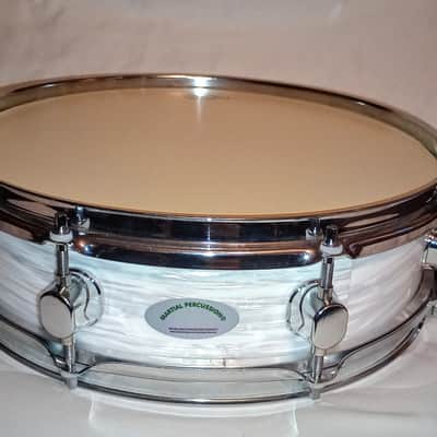 MARTIAL PERCUSSION PICCOLO SNARE DRUM WHITE PEARL OYSTER - 13x3.5" 8L - FREE SHIP TO C-USA! image 2