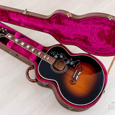 1992 Gibson J-200 Jumbo Acoustic Guitar Vintage Sunburst, Near-Mint w/ Case image 20