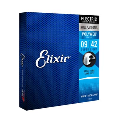Elixir 12000 Polyweb Electric 09-42 - Electric Guitar Strings image 1