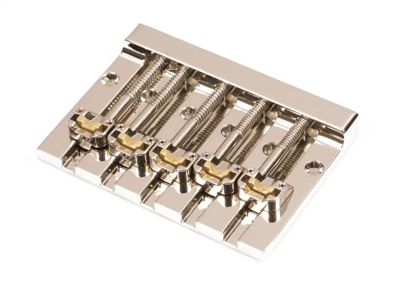 Hipshot MassKicker™ 5 String Bass Bridge Nickel Retrofits BadAss V - 5K501N image 1