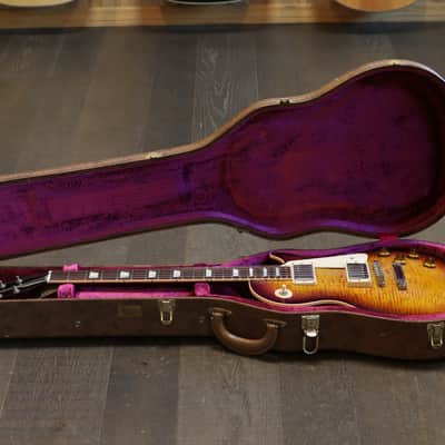 2012 Gibson Custom Shop Les Paul Pro Electric Guitar Figured Purple Sunburst + COA OHSC image 22