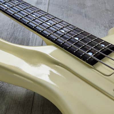 1989 Kramer Japan 4-String Ripley-Style Bass (White) image 7