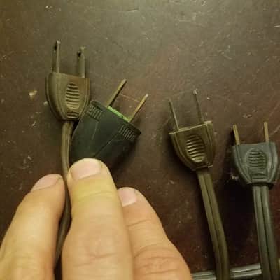 One (1) Phalo Viking Electric Disconnect Plug Power Cord Cable Non-polarized Rounded Rectangle 1958 image 6