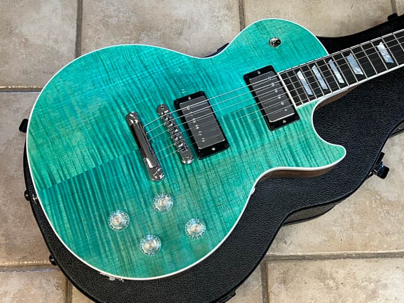 2024 Gibson USA Les Paul Modern Figured Seafoam Green image 1
