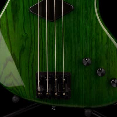 Pre Owned 1996 Rick Turner Prototype E-2 EL-434 PM Transparent Green Bass With OHSC image 6