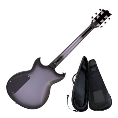 Reverend Sensei H90 Electric Guitar, Periwinkle Burst with Reverend Soft Case image 2