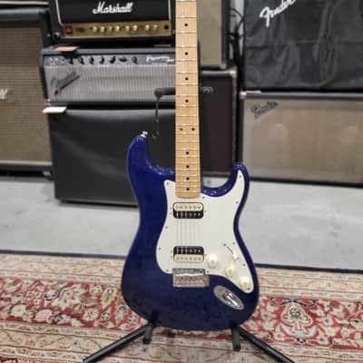 Fender Partscaster HH Shawbucker Stratocaster w/ 50's Player Series Neck - Sapphire Blue Transparent (C016-49) image 1