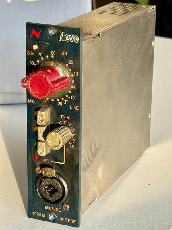 AMS Neve 1073LB 500 Series Mic Preamp Module 2010s - Blue image 1